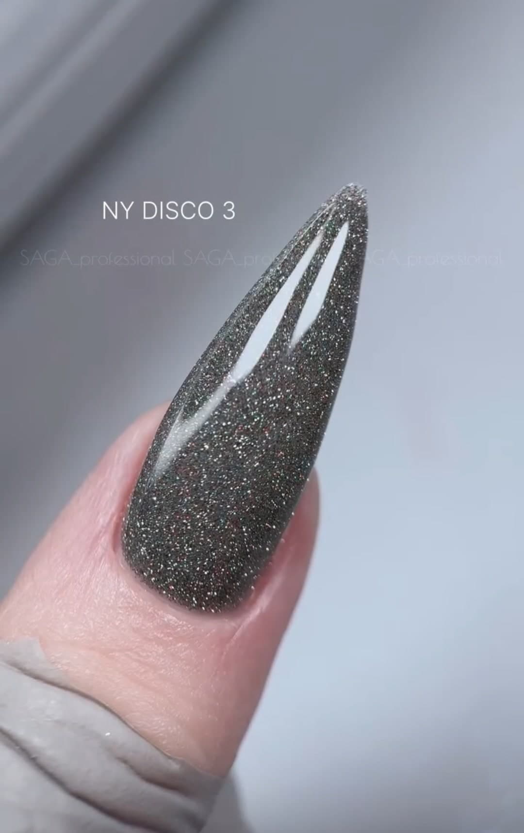 Гель-лак Saga, лимитированная коллекция NY DISCO №3, светоотражающий, 9 мл — 2