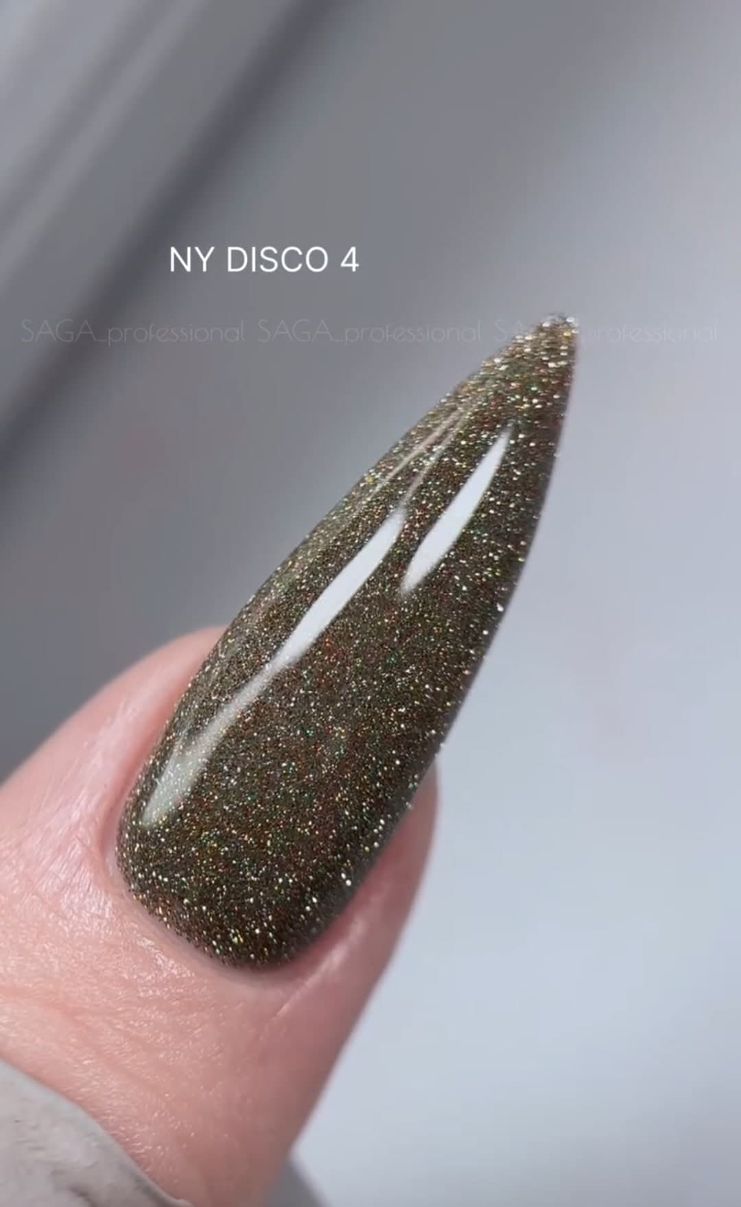 Гель-лак Saga, лимитированная коллекция NY DISCO №4, светоотражающий, 9 мл — 2