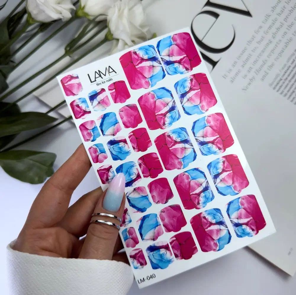 Стикеры LAMA на липкой основе для педикюра LM-040