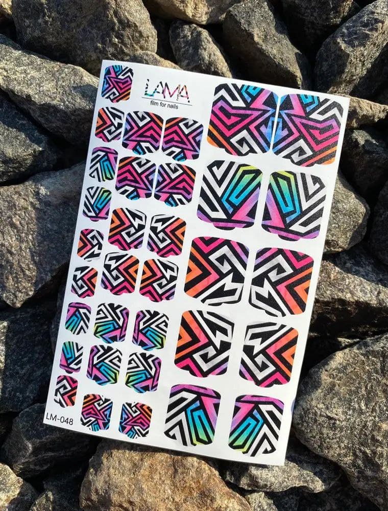 Стикеры LAMA на липкой основе для педикюра LM-048