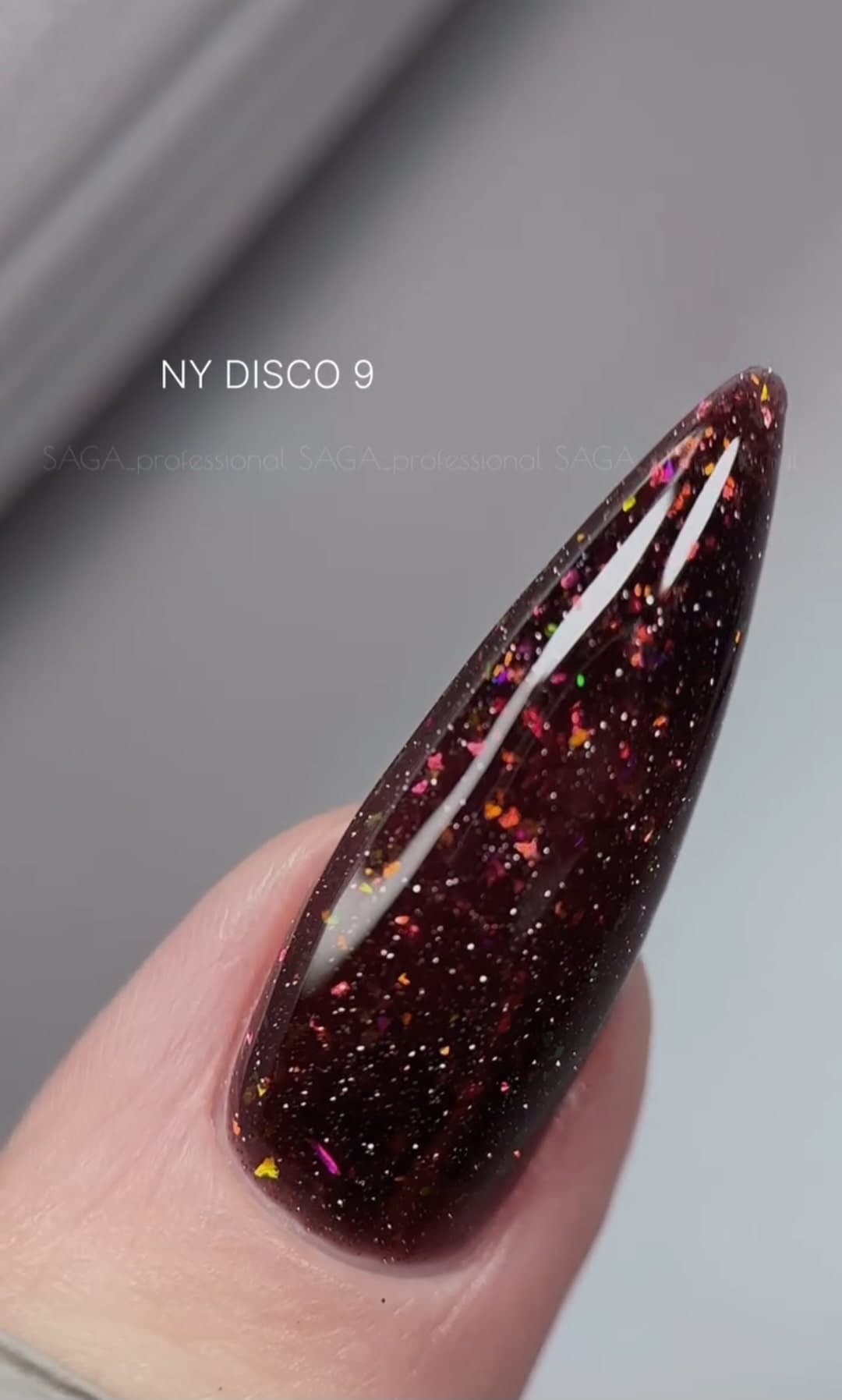 Гель-лак Saga, лимитированная коллекция NY DISCO №9, светоотражающий, 9 мл — 2