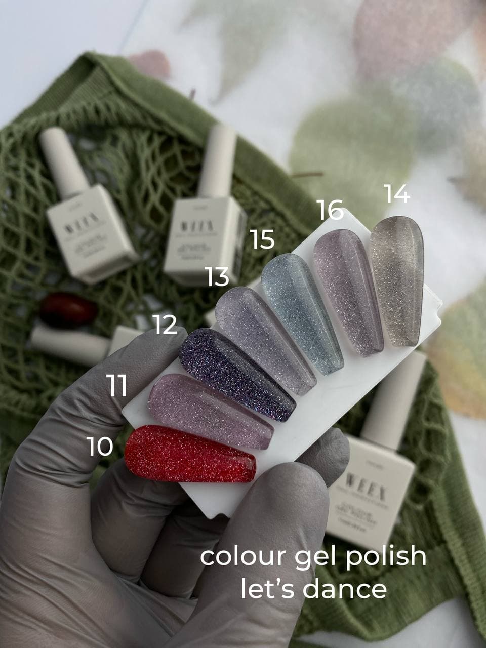 Гель-лак WEEX №12 Lets Dance світловідбивний, 11 мл — 2