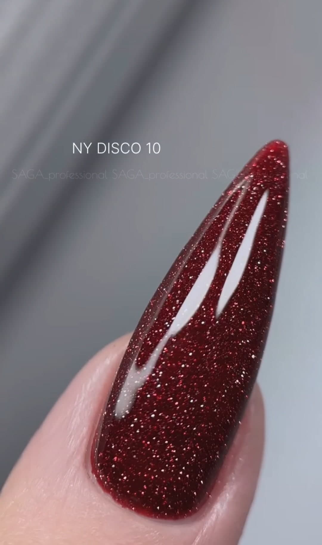 Гель-лак Saga, лимитированная коллекция NY DISCO №10, светоотражающий, 9 мл — 2