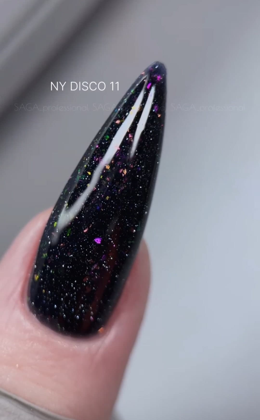 Гель-лак Saga, лимитированная коллекция NY DISCO №11, светоотражающий, 9 мл — 2