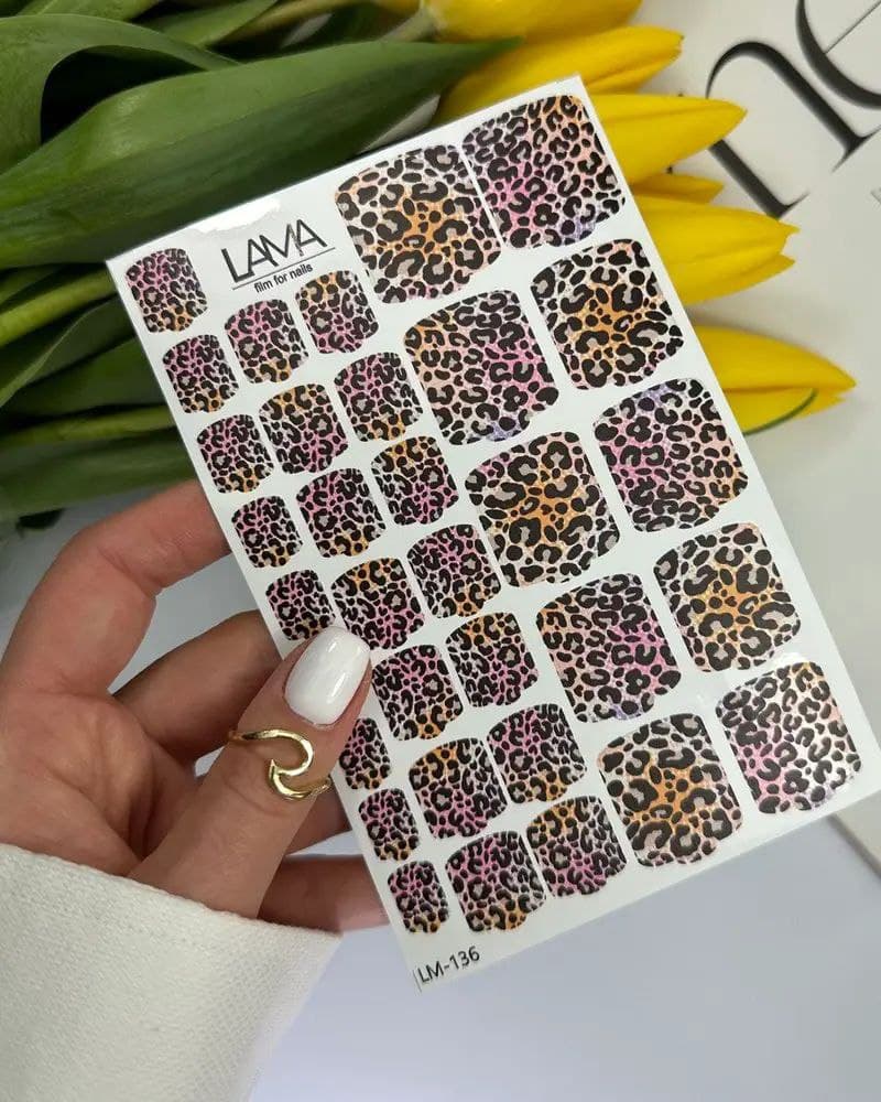 Стикеры LAMA на липкой основе для педикюра LM-136