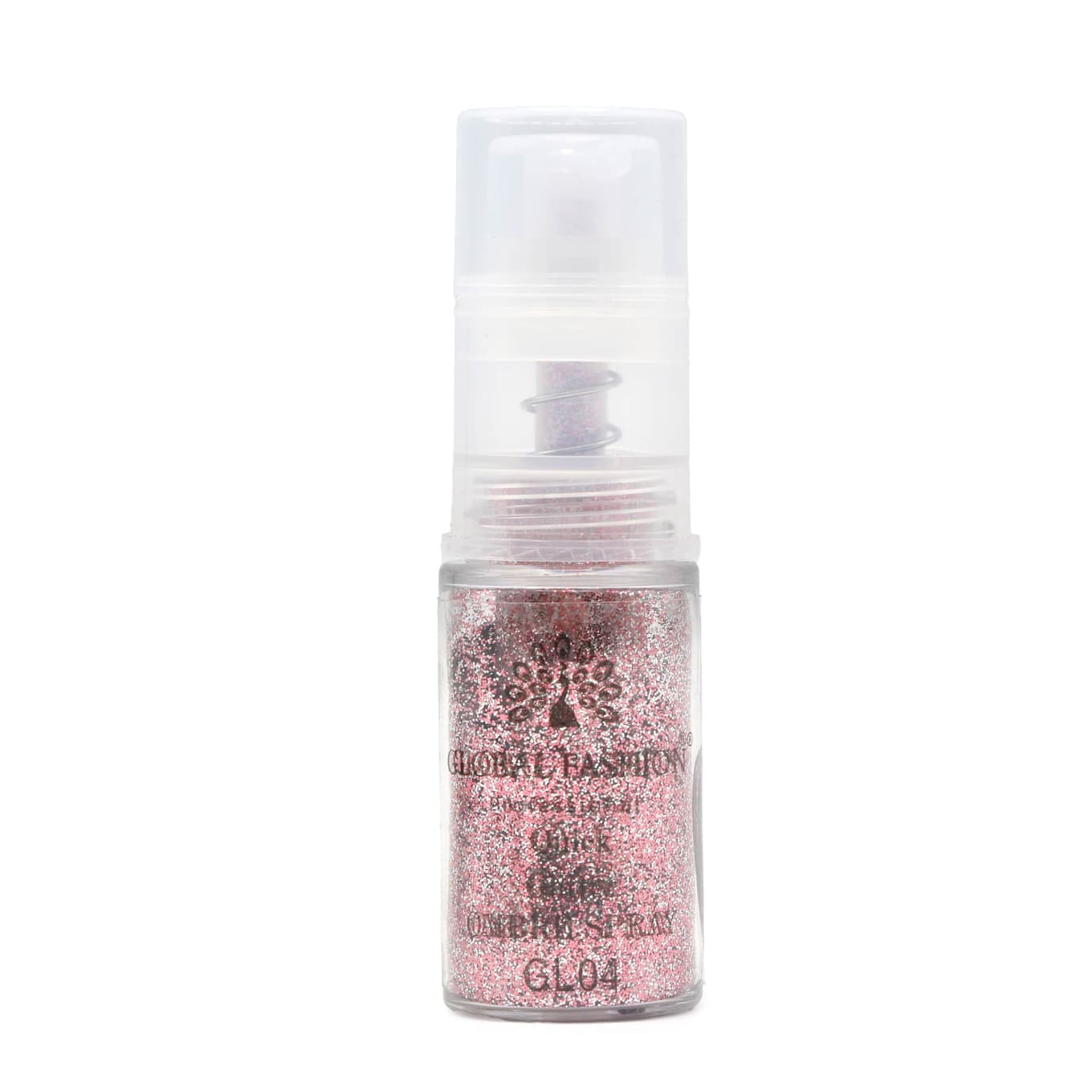 Сухой спрей для градиента Global Fashion Ombre Spray GLITTER, №4, розовый, 10 г (GL)