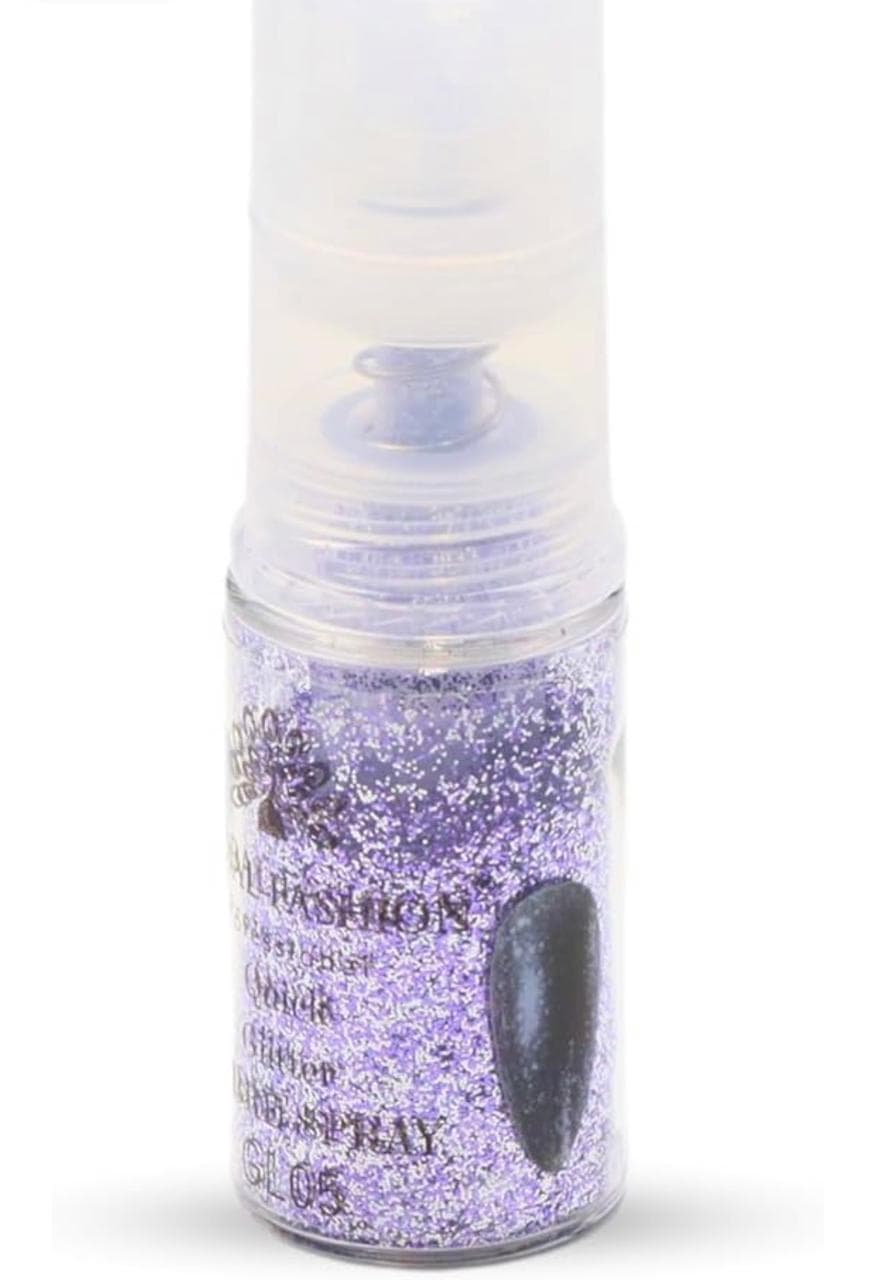 Сухой спрей для градиента Global Fashion Ombre Spray GLITTER, №5, фиолетовый, 10 г (GL)
