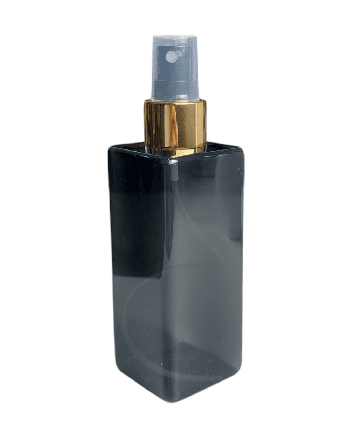 Бутылочка пустая квадратная Боди черная с распылителем, 200 мл