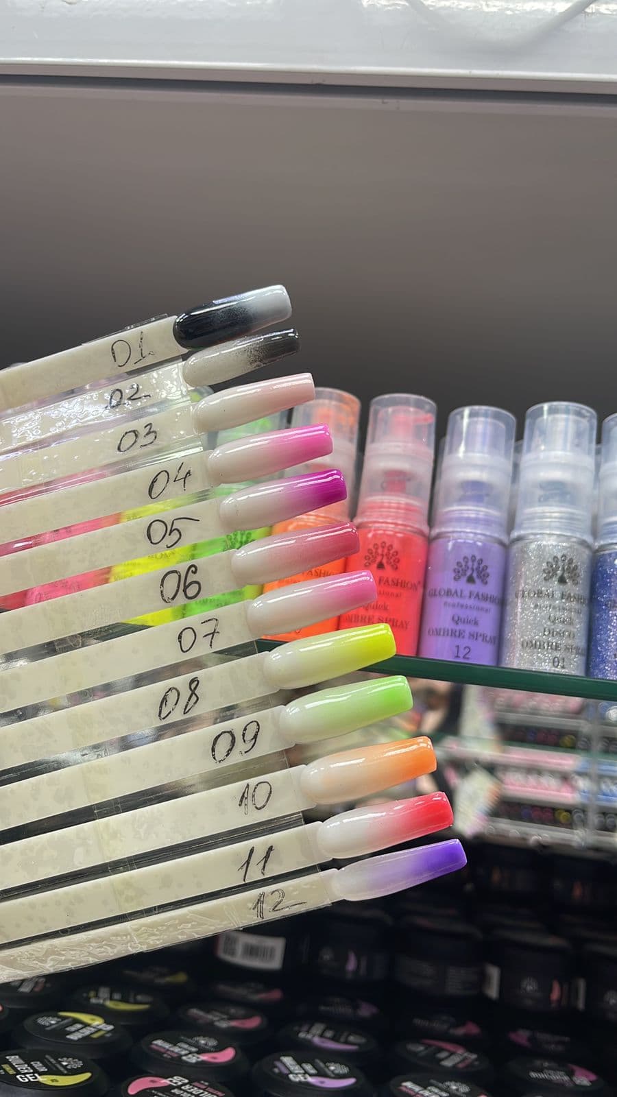 Сухой спрей для градиента Global Fashion Ombre Spray №3, пудра, 10 г — 2