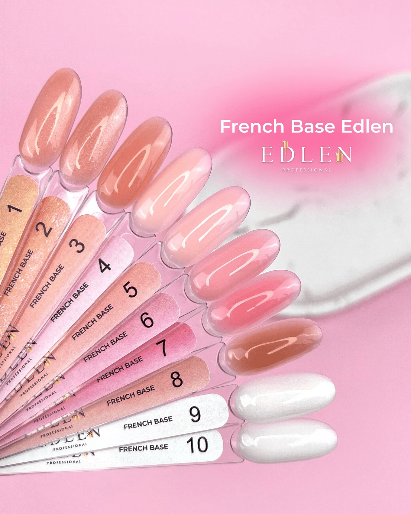 Edlen Cover base French №10, 9 мл — 2