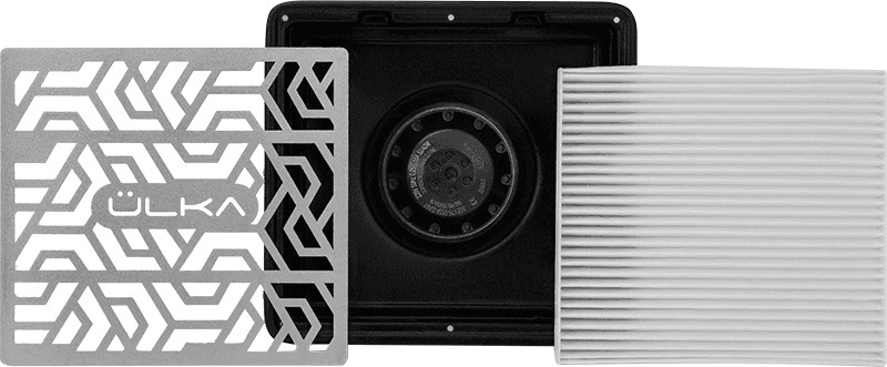 Переносная вытяжка для маникюра и педикюра с фильтром Ulka Premium, черная — 4