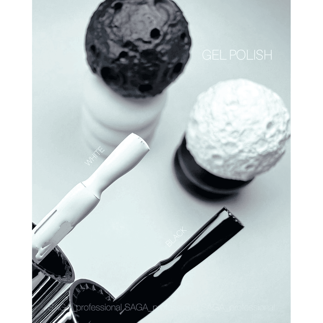 Гель-лак Saga Professional Super Black, 9 мл — 2