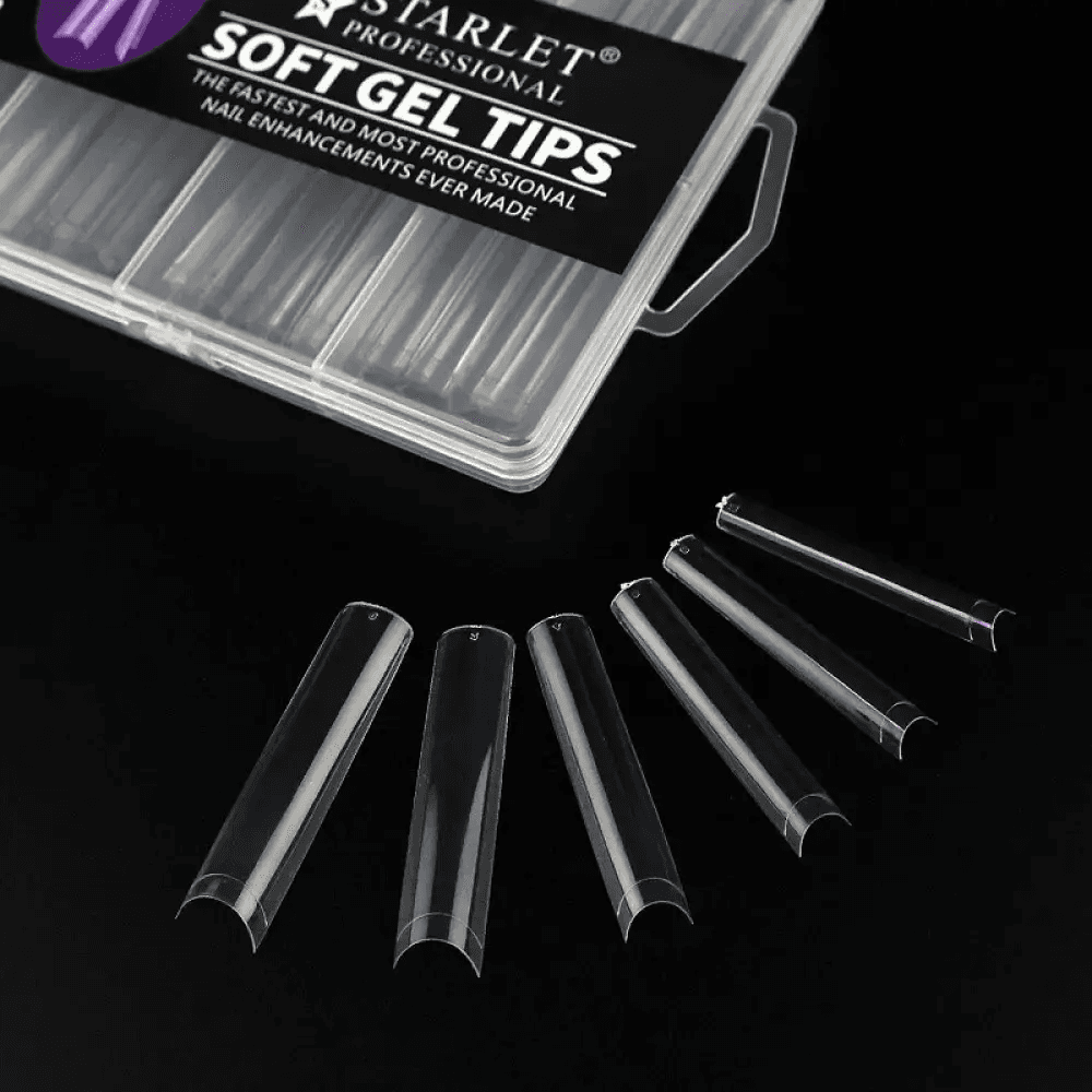 Гелевые типсы Starlet, квадрат, с маленькой контактной зоной, 240 шт — 2