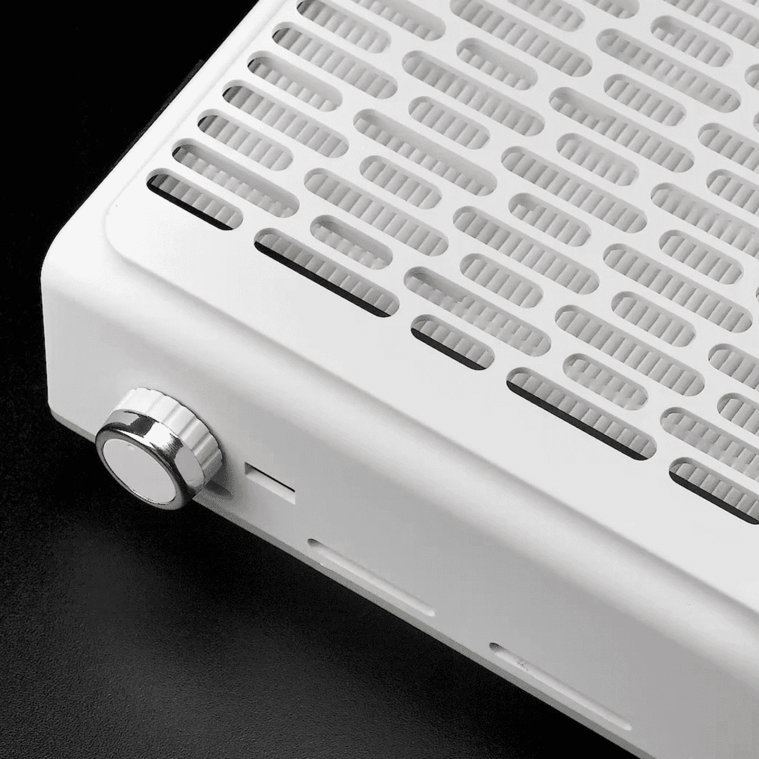 Витяжка для манікюру BUCOS CYCLONE V2 на 100W з фільтром НЕРА, біла + USB — 5