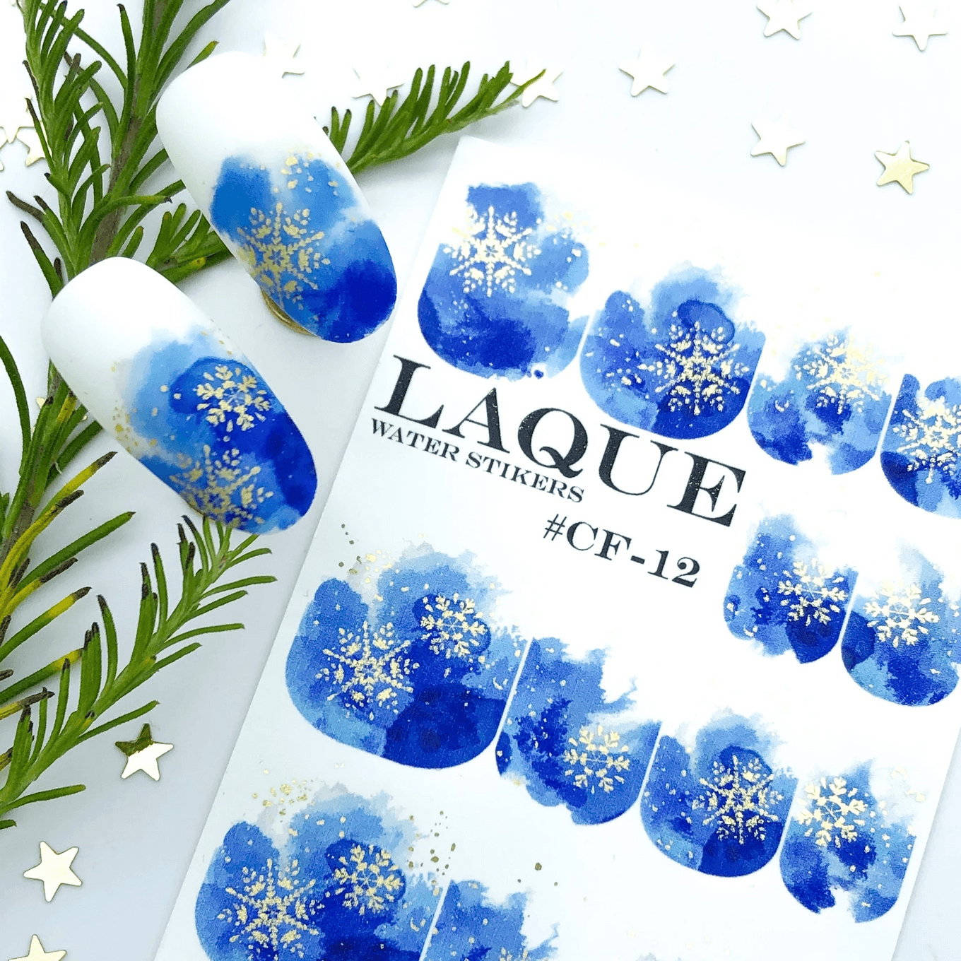 LAQUE слайдер-дизайн для ногтей № CF-12