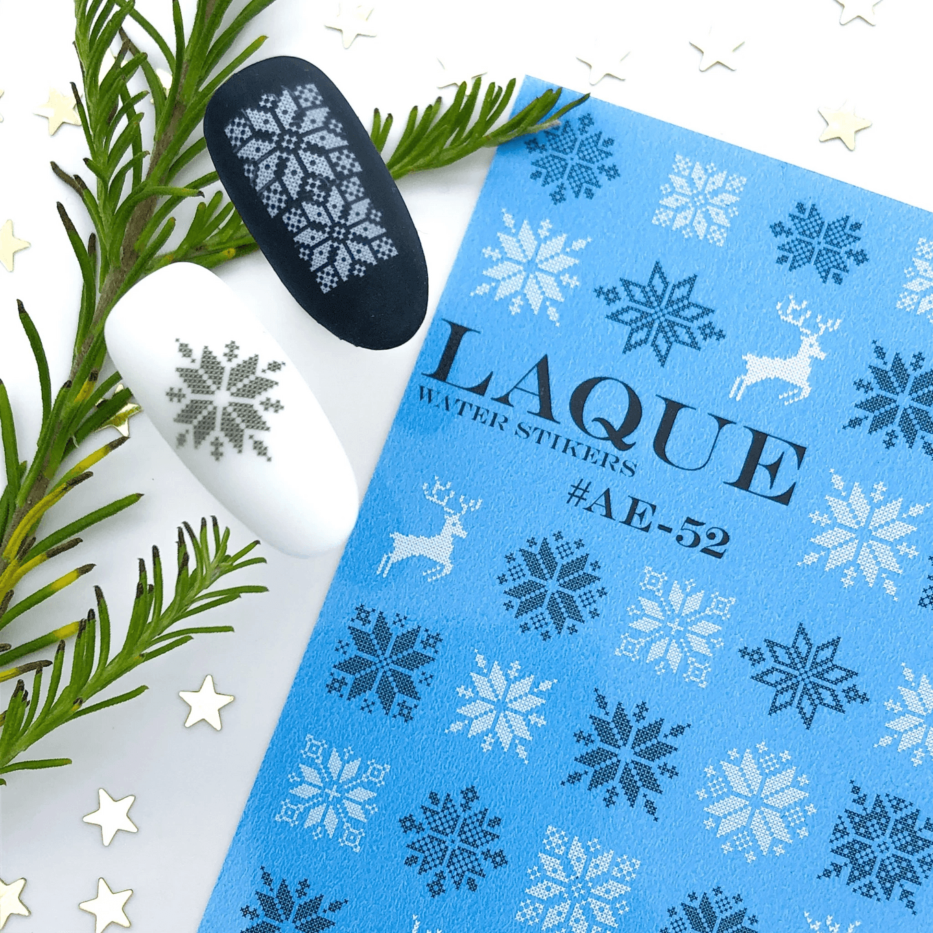 LAQUE слайдер-дизайн для ногтей № AE-52