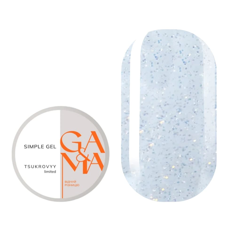 Гель Ga&Ma Simple gel Limited edition Цукровий, 15 мл
