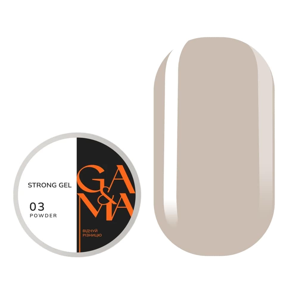 Гель Ga&Ma Strong gel №3 powder, 30 мл