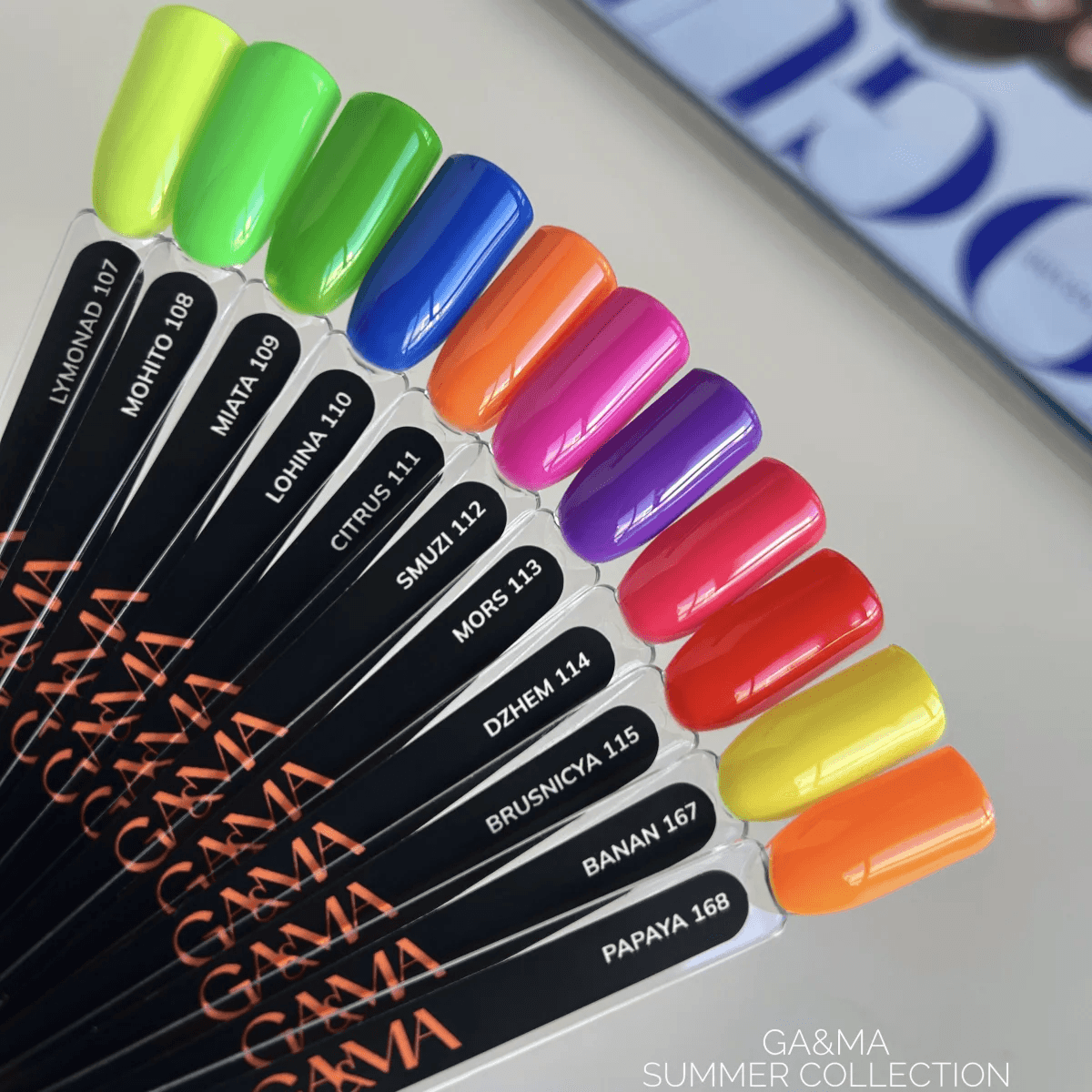 Гель-лак Ga&Ma №167, Summer collection, Banan, 10 мл — 3