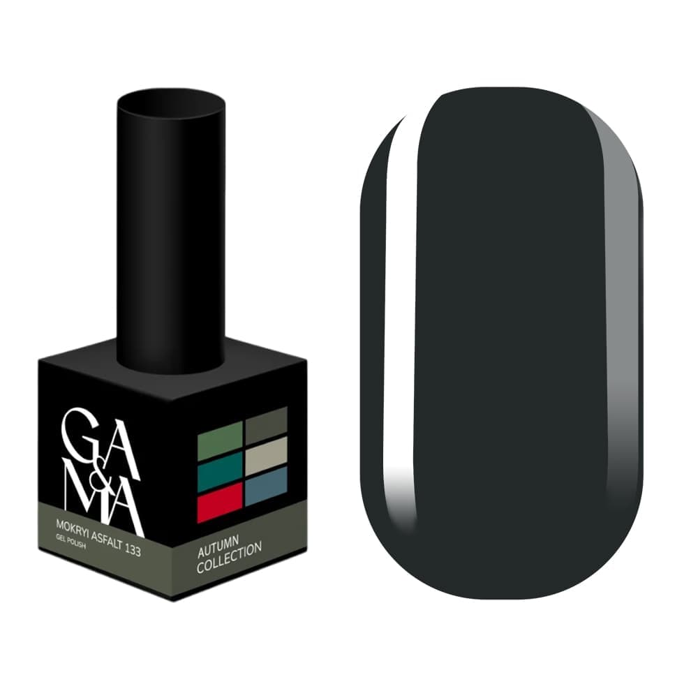 Гель-лак Ga&Ma Autumn collection 133 mokryi asfalt, 10 мл