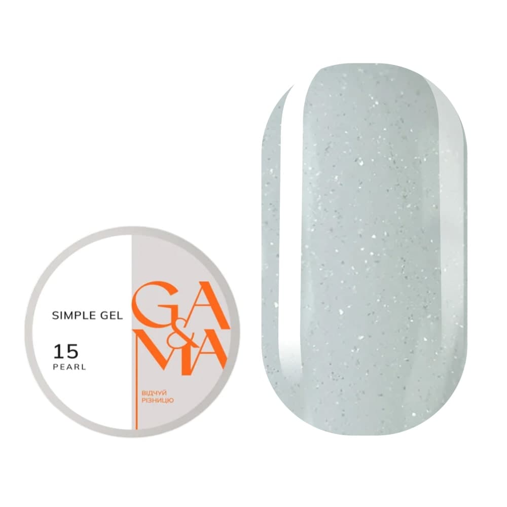 Гель Ga&Ma Simple gel №15 перл, 15 мл
