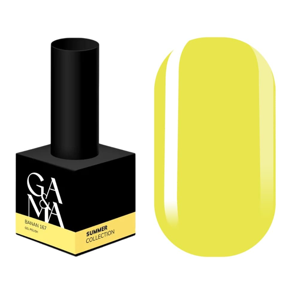 Гель-лак Ga&Ma №167, Summer collection, Banan, 10 мл