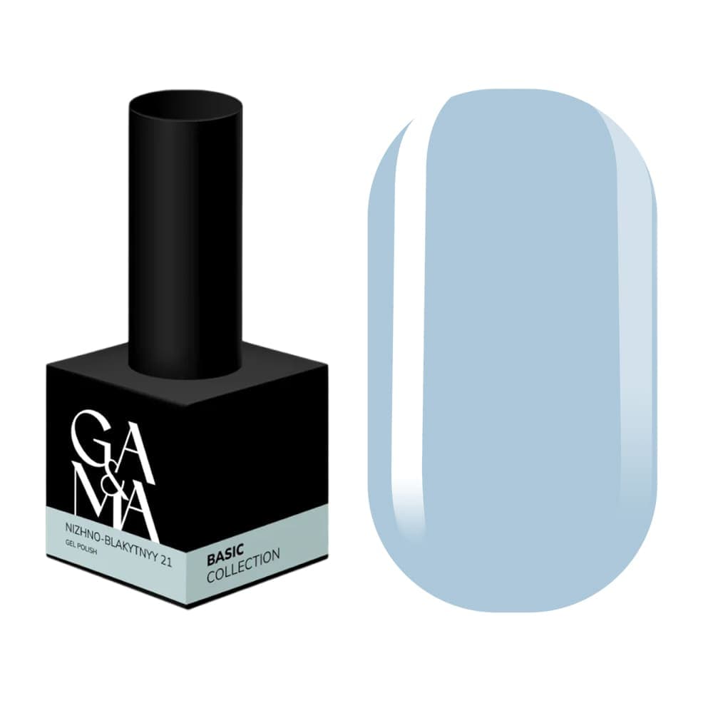 Гель-лак Ga&Ma №21 ніжно-голубий, 10 мл