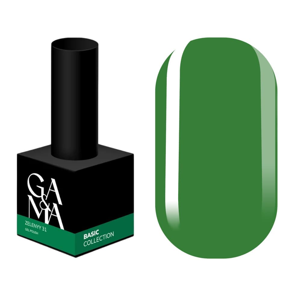 Гель-лак Ga&Ma №31 зелений, 10 мл