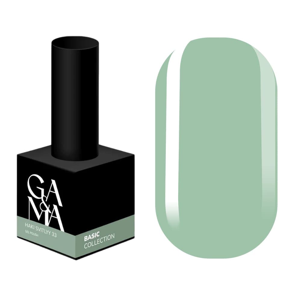 Гель-лак Ga&Ma №033 хаки светлый, 10 мл