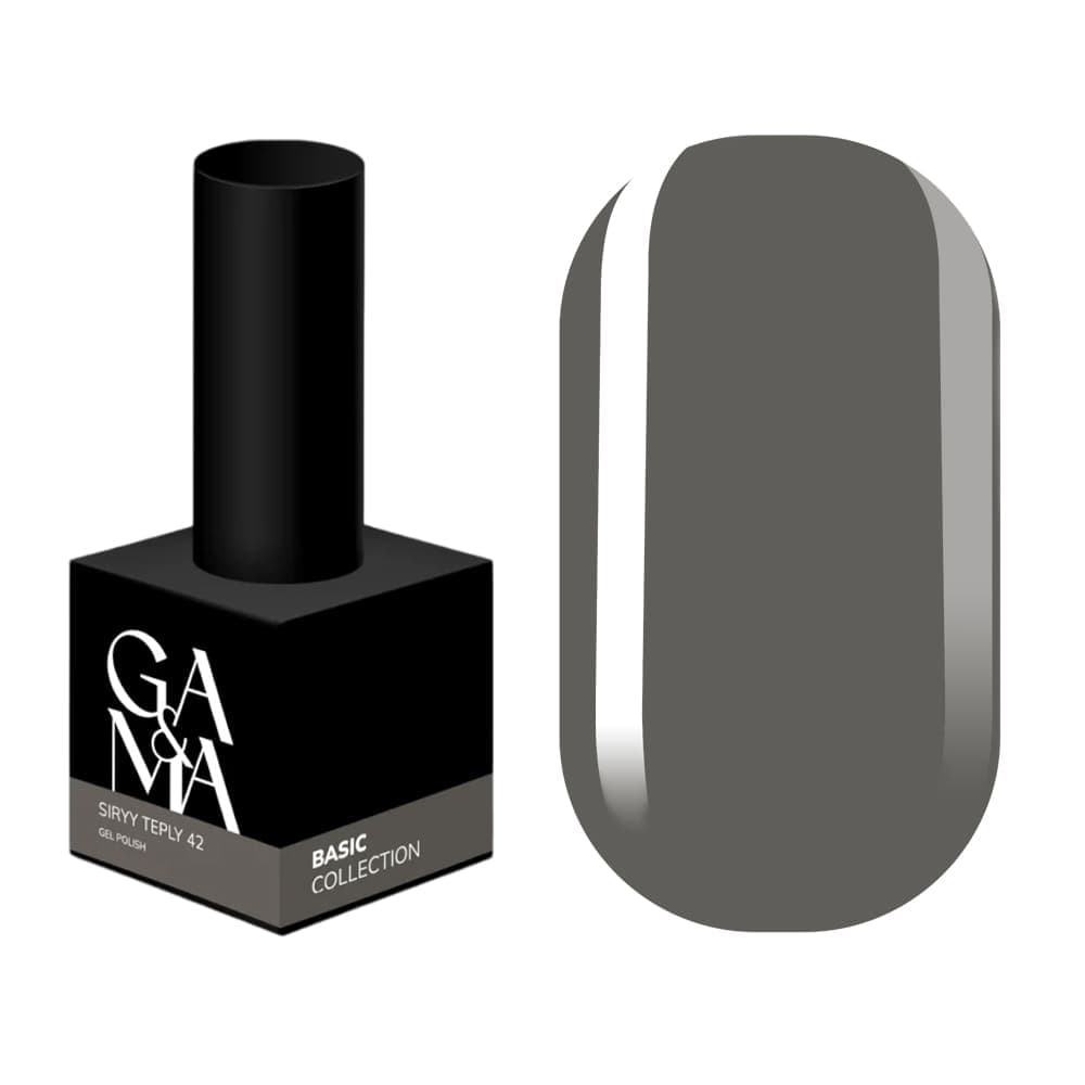 Гель-лак Ga&Ma №42 сірий теплий, 10 мл