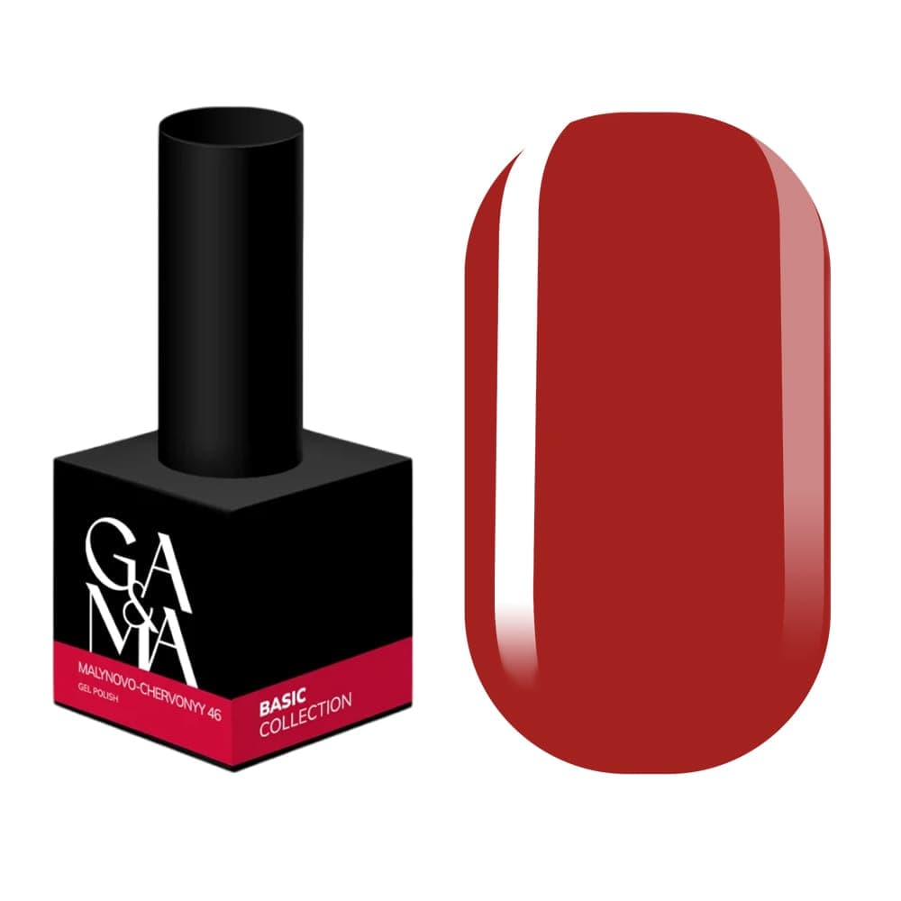 Гель-лак Ga&Ma №46 малиново-червоний, 10 мл