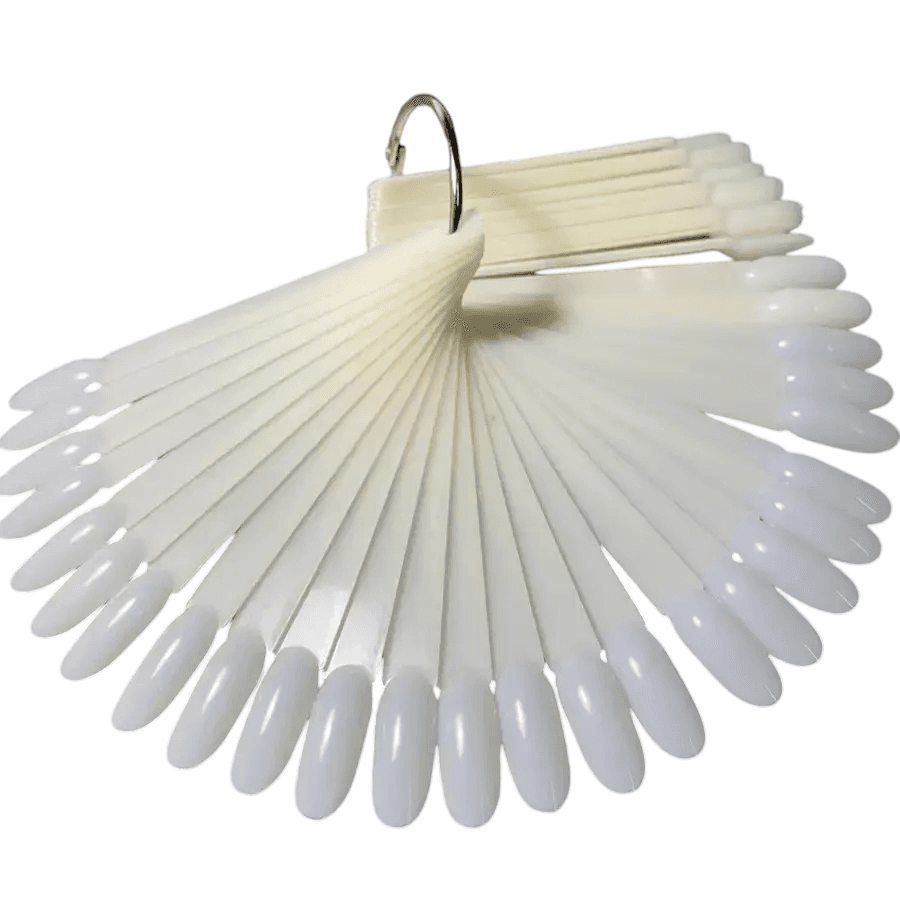 Типсы молочные, овал, на кольце, 50 шт