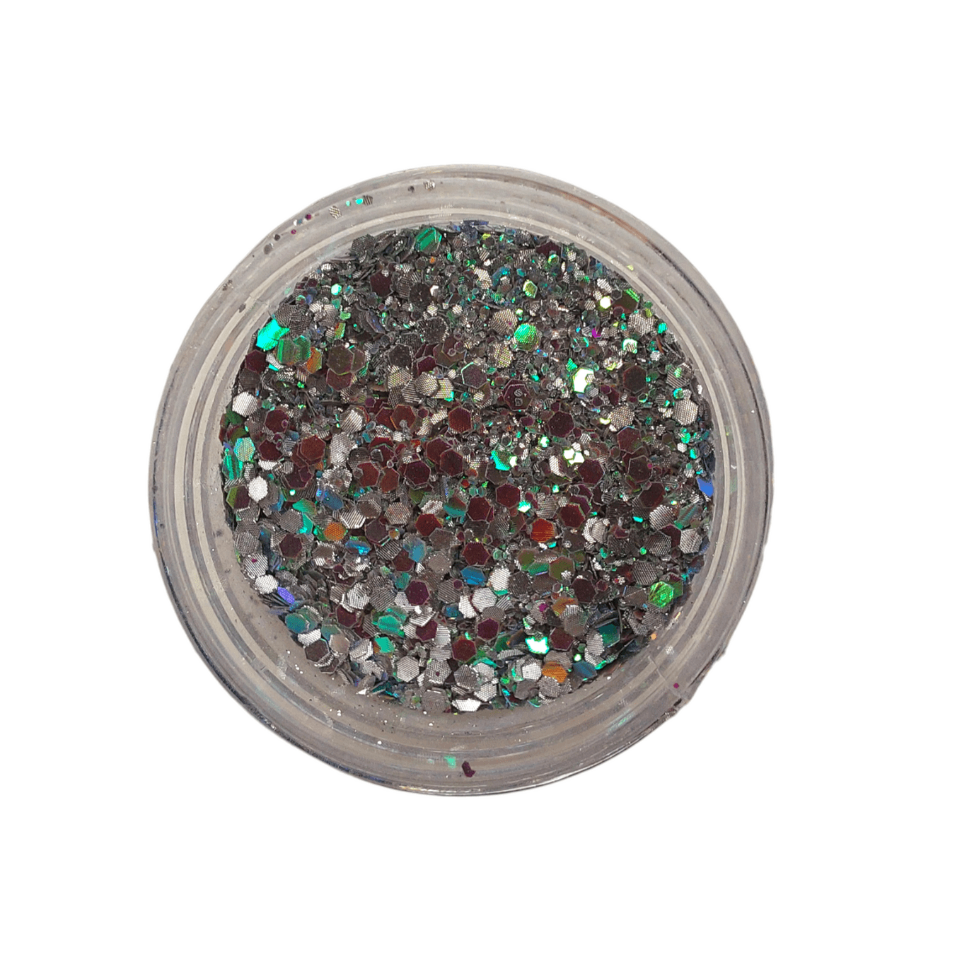 Шестигранники мікс для декору нігтів, новорічні канікули