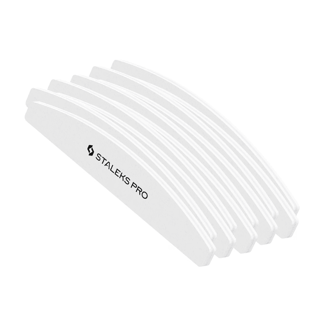 Баф шлифовщик полумесяц STALEKS EXPERT 41, 100/180 грит (10 шт)