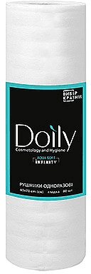 Полотенца в рулоне Doily Aqua soft infinity 40/70, 80 шт, гладкие, белые