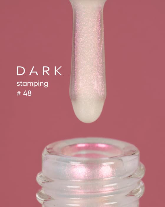 DARK Stamping polish №48, розовый хамелеон, 10 мл