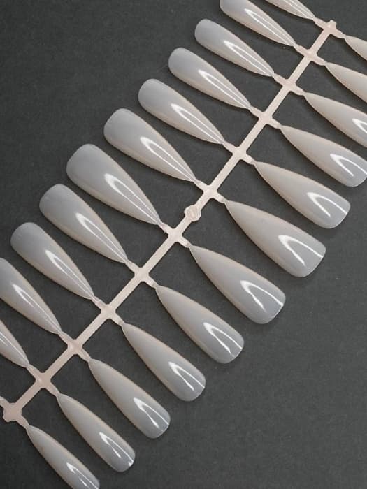 Типсы DARK для наращивания ногтей, в контейнере, розовые, 240 шт (Стилет)