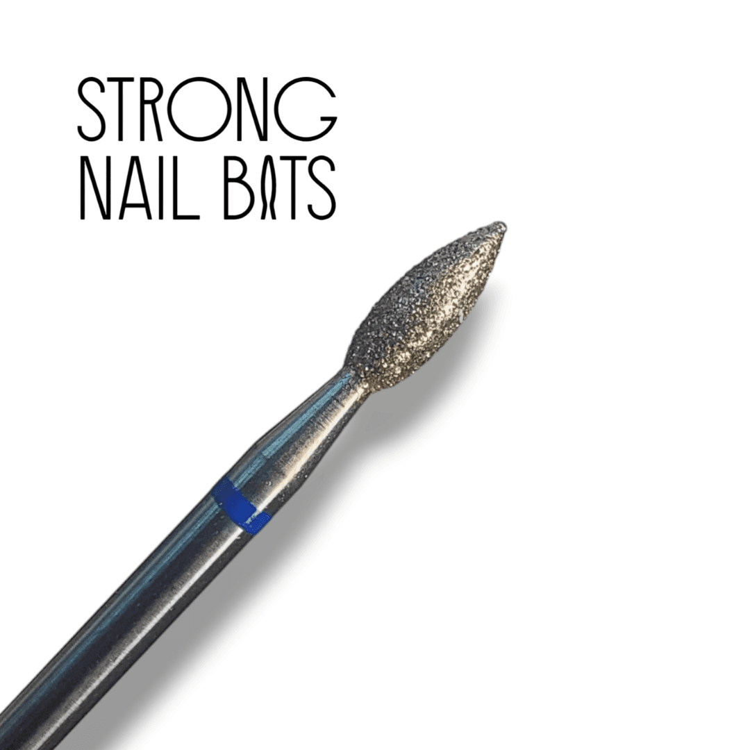 Фреза алмазная STRONG NAIL BITS почка синяя 0,27 см — 2