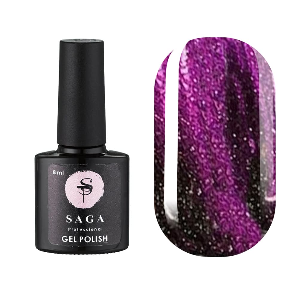 Гель-лак Saga Professional Cat Chameleon № 7 світловідбивний, 8 мл