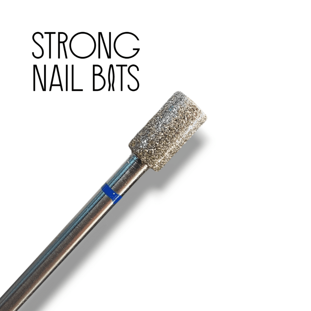 Фреза алмазная STRONG NAIL BITS цилиндр синяя 0,43 см — 2