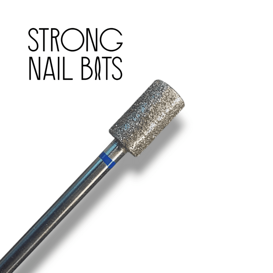 Фреза алмазная STRONG NAIL BITS цилиндр синяя 0,5 см — 2