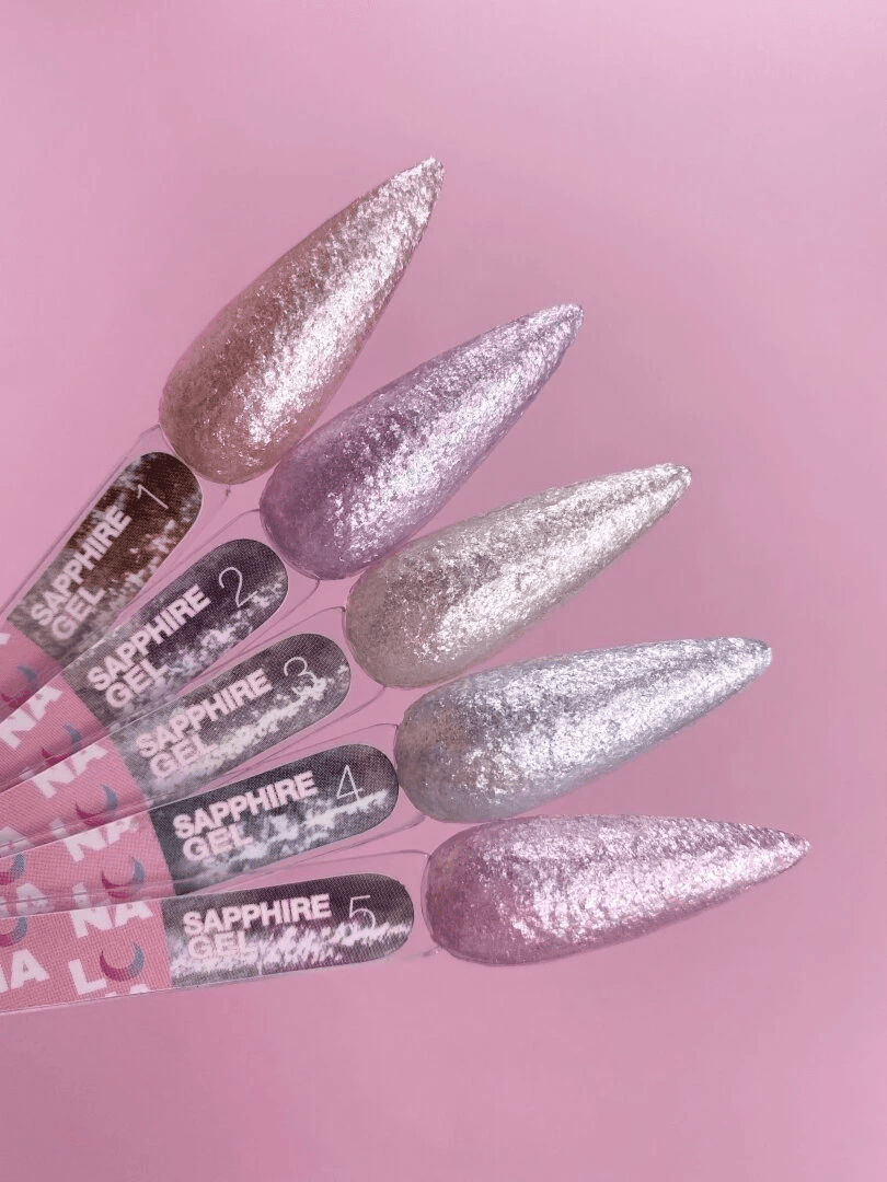 Блестки для ногтей LUNA Sapphire Gel №5, 5 мл — 4