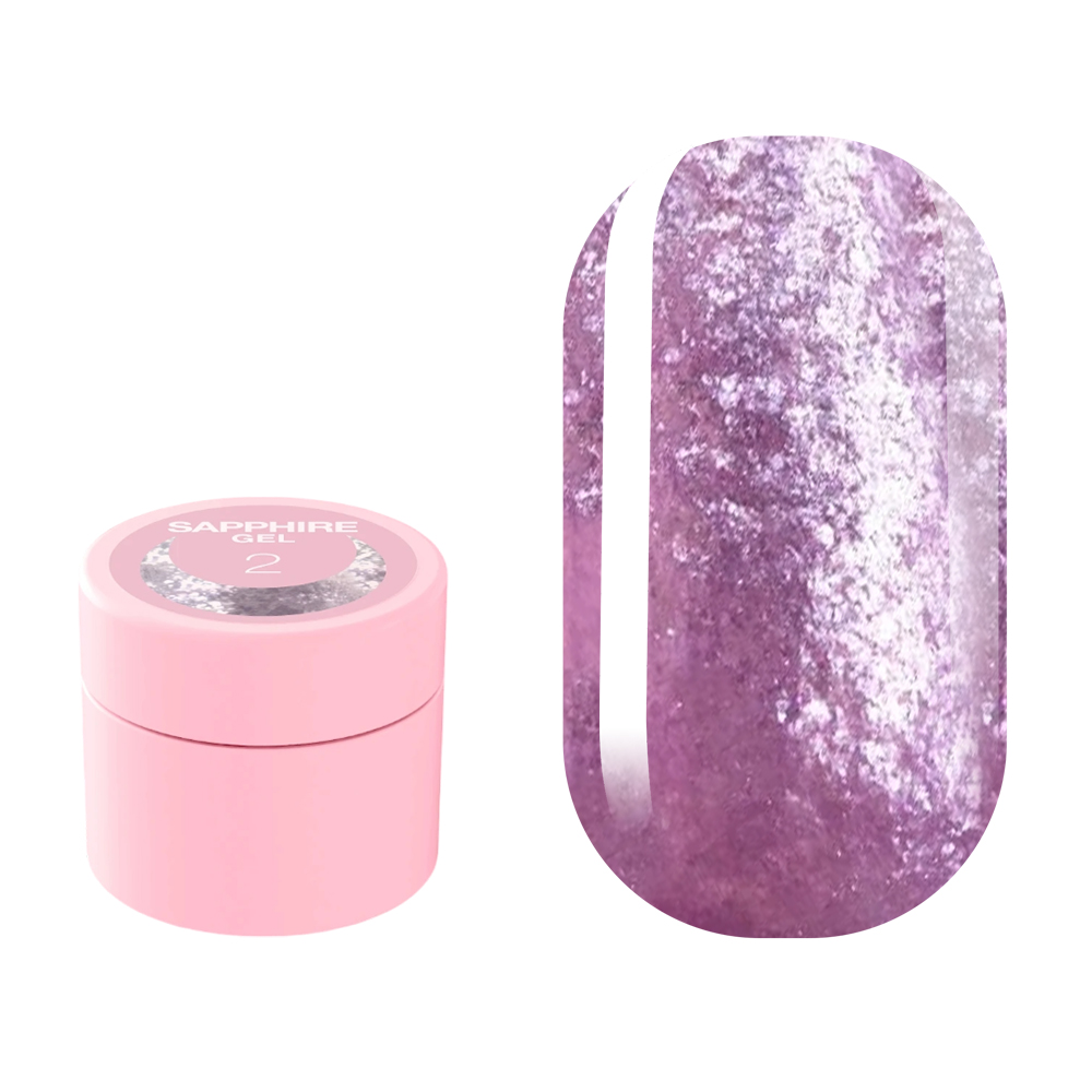 Блестки для ногтей LUNA Sapphire Gel №2, 5 мл