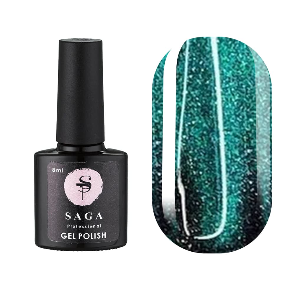 Гель-лак Saga Professional Cat Chameleon № 14 світловідбивний, 8 мл