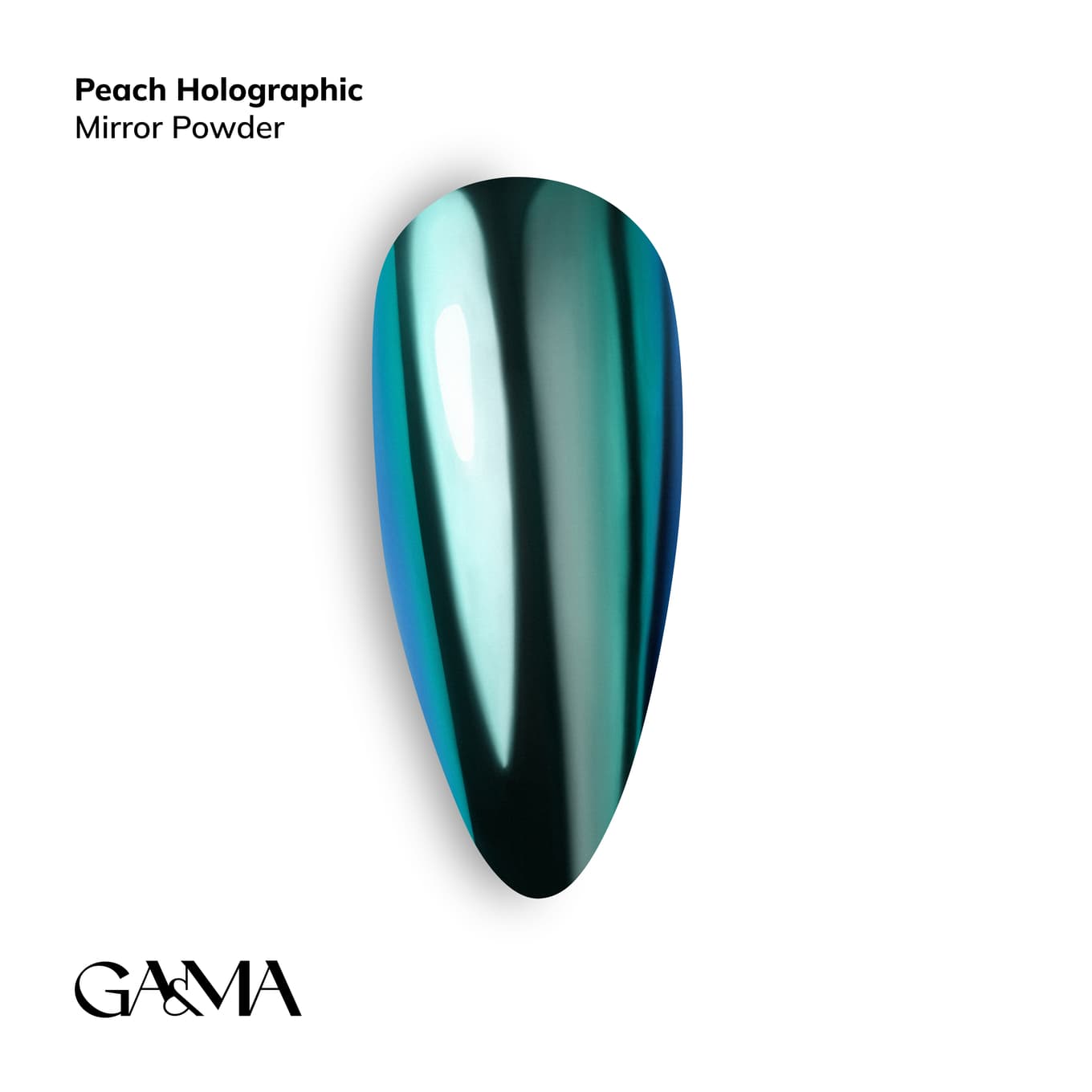 Втирка Ga&Ma №5, Peach holographic, 0,3 г
