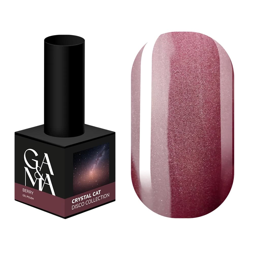 Гель-лак Ga&Ma Crystal Cat Berry, 10 мл