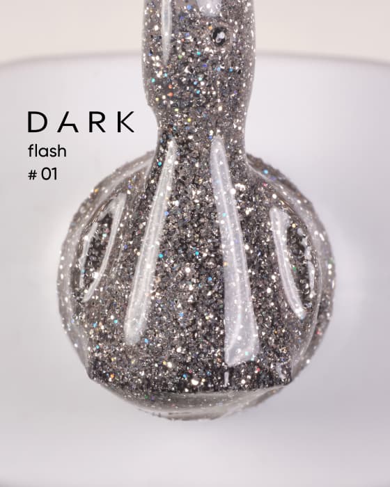 Гель-лак DARK gel polish Flash №01, 10 мл