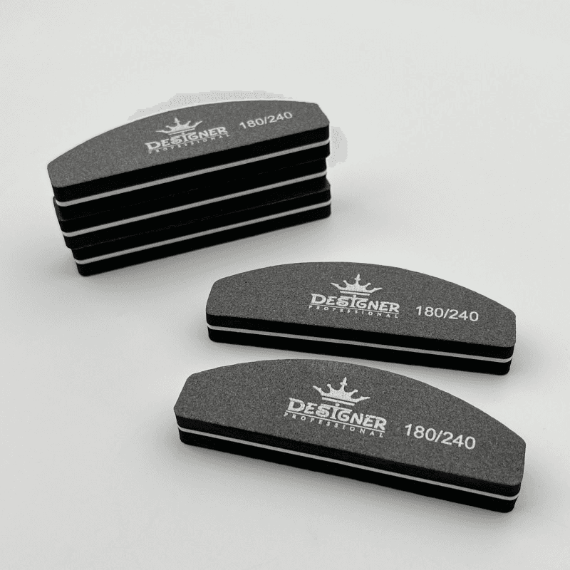 Баф мини Designer, полумесяц, 180/240 грит — 2
