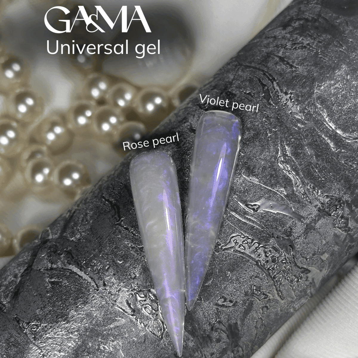 Жидкий гель Ga&Ma Universal gel Violet Pearl (limited), 15 мл — 3
