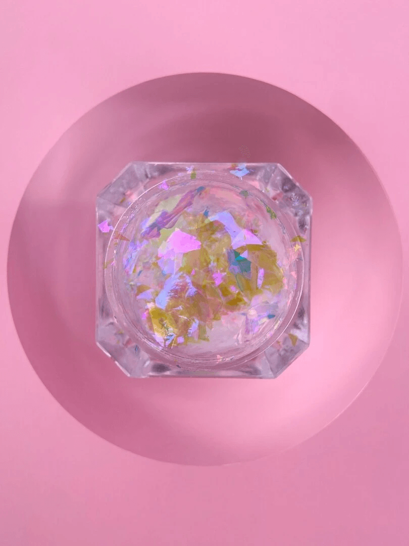 Комплект сухих блесток для ногтей LUNA Broken Glass, 6 шт — 6